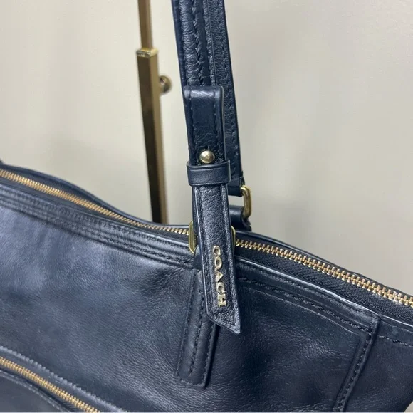 COACH Black Leather Shoulder Tote Style Number 25066 - 2013 - Picture 10 of 14